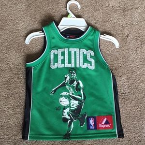 Celtics “signed rondo kids majestic (NBA) Jersey